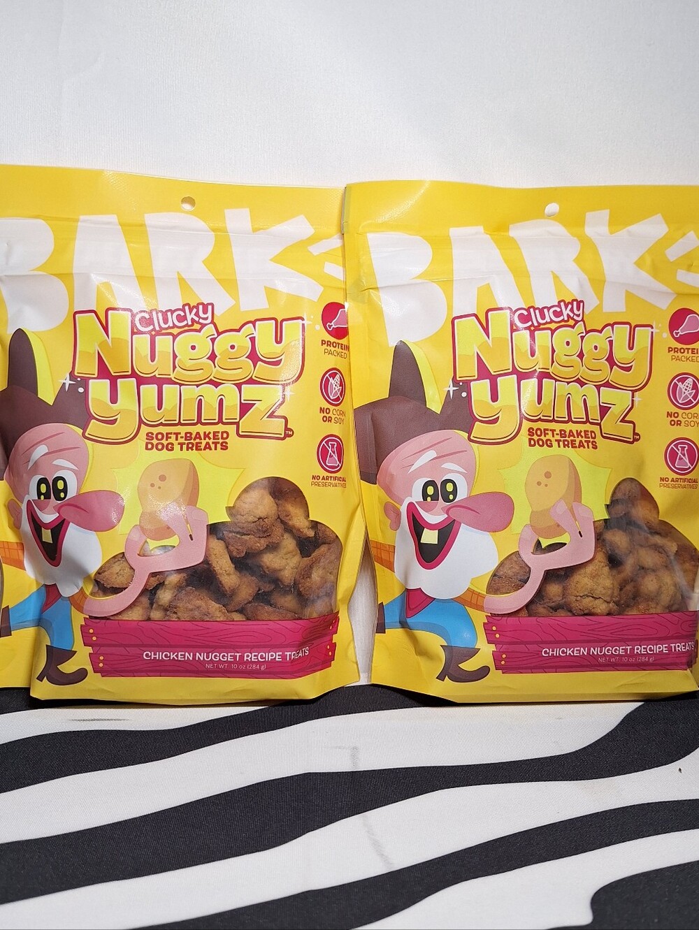 NWT Bark Clucky Nuggy Yumz Dog Treats, 2 Pack